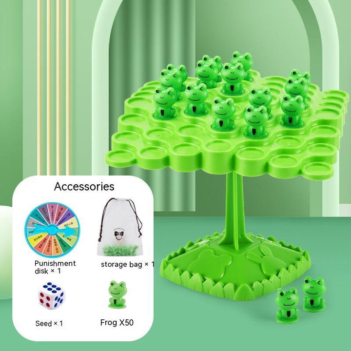 Arts And More Balanced Space Station Game with green frog pieces and game accessories included