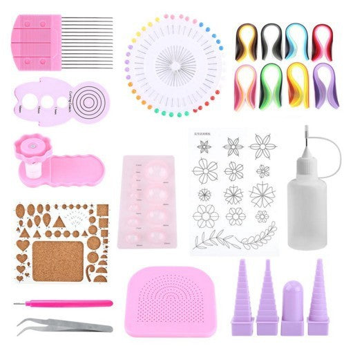 Arts And More beginner paper craft kit with colorful tools and accessories for crafting projects