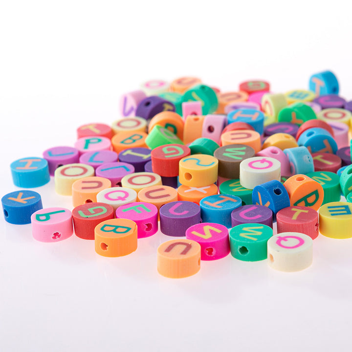 Colorful alphabet beads for bracelet kit craft materials by Arts And More
