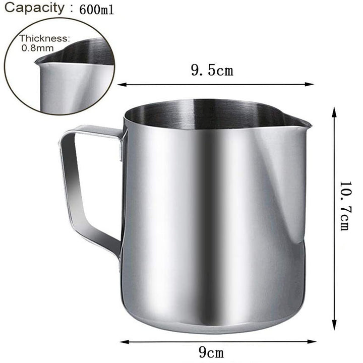 Stainless Steel Measuring Cup for Handmade Scented Candle Kit with 600ml capacity and comfortable handle
