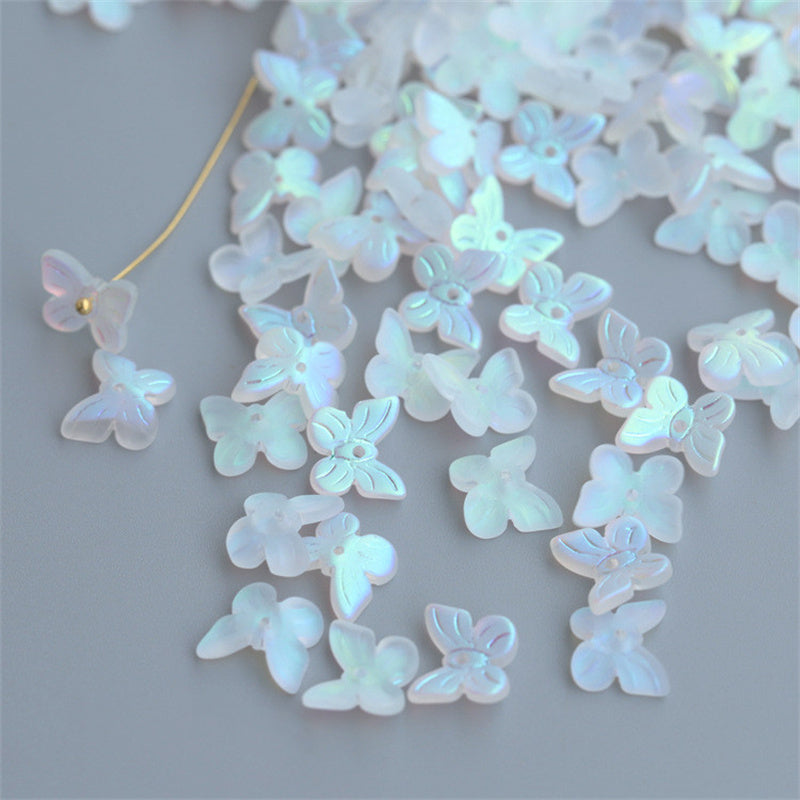 Arts And More iridescent butterfly-shaped craft pieces for hairpin materials crafting and decoration