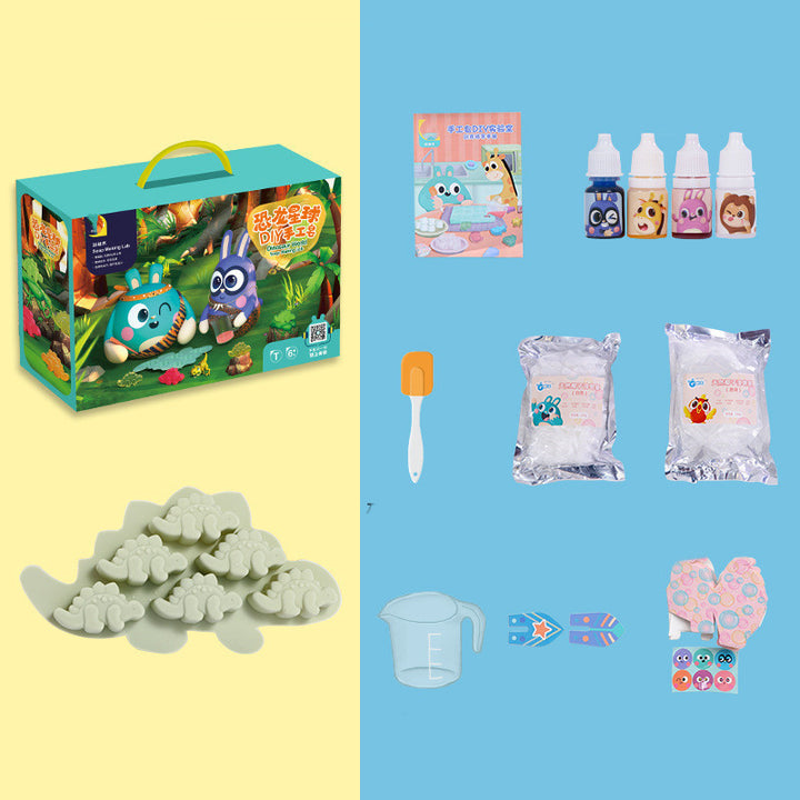 Arts And More Handmade Soap Material Kit with molds, colors, and accessories for crafting fun soaps