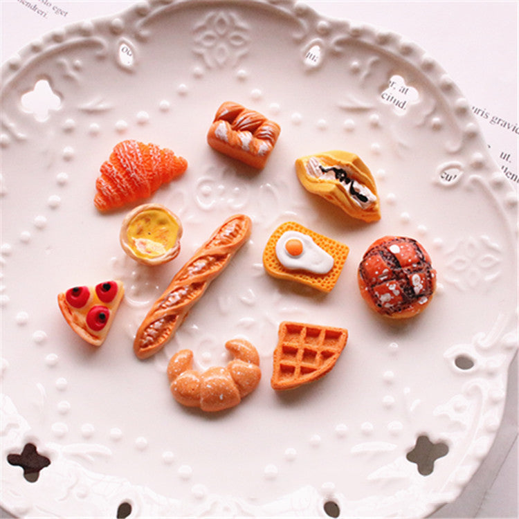 Arts And More Jewelry Accessories Kit featuring miniature bread and pastry charms for crafting