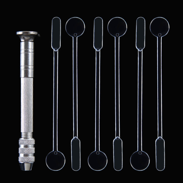 Jewelry pendant making geometric mold set with six tools for precise crafting and design
