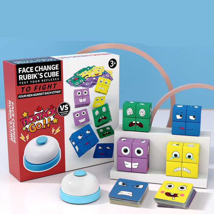 Arts And More Magic Cube Face Pattern Toy for kids with colorful face designs and a fun gameplay experience