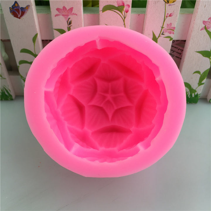 Pink silicone Soap Mold with intricate floral design for crafting by Arts And More