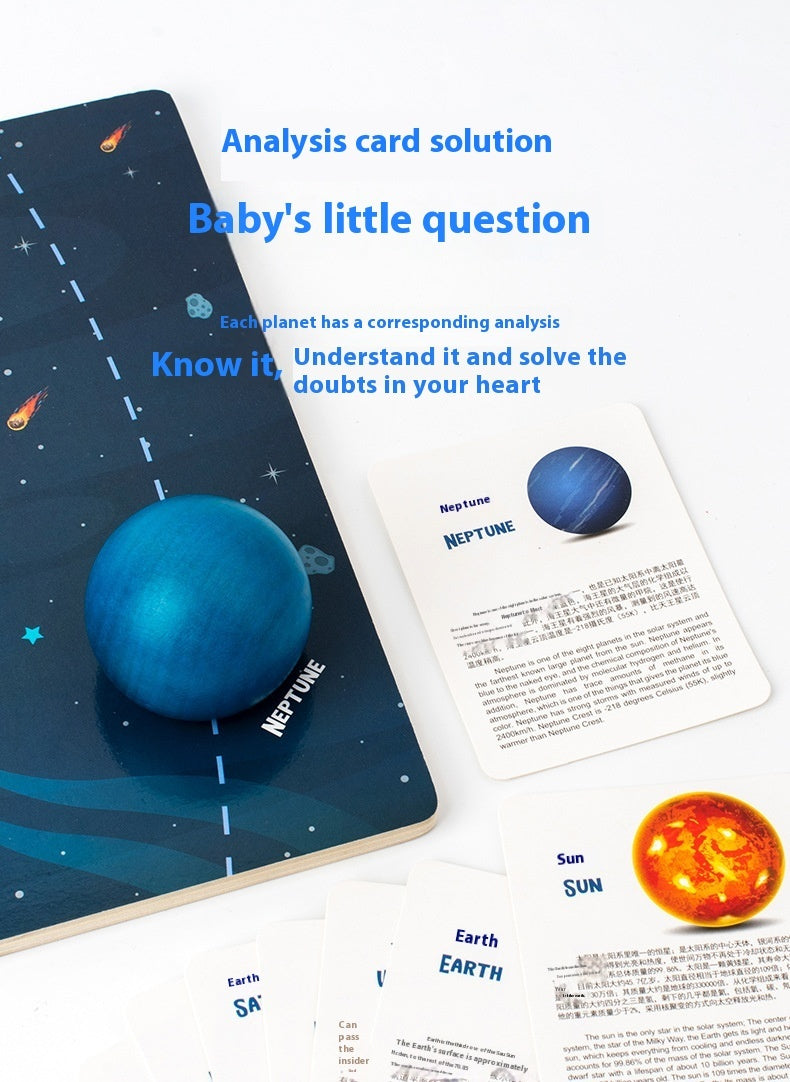 Arts And More Kids’ DIY Kits Solar System Puzzle featuring Neptune planet piece and educational cards