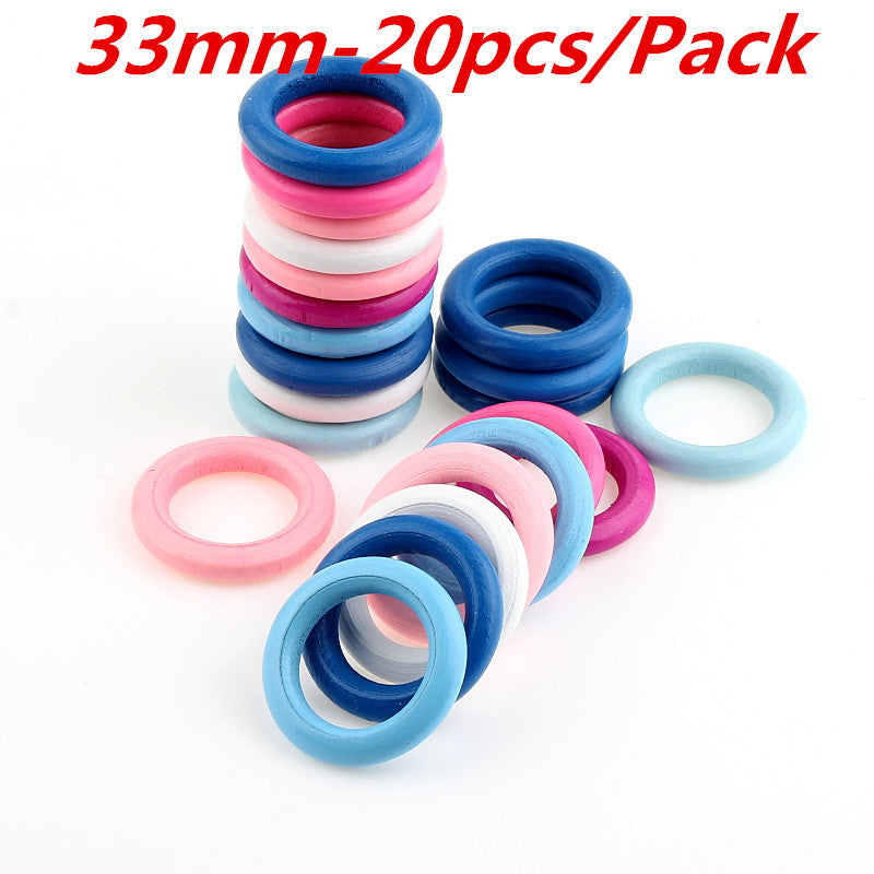 Arts And More colorful beaded materials rings in blue pink and white for craft projects