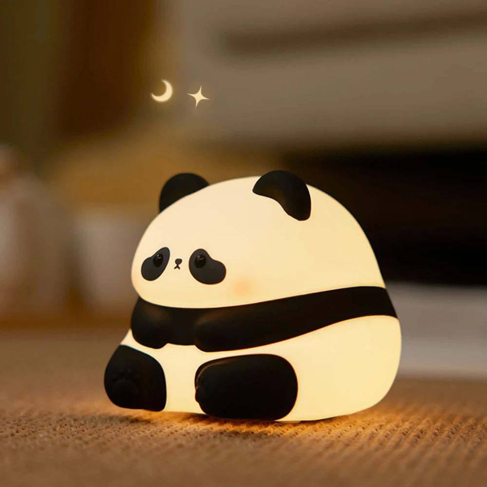 Cute Panda Night Light | Silicone Rechargeable Lamp