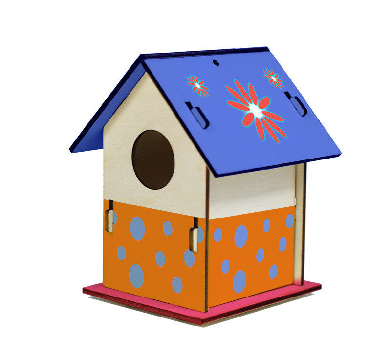 DIY Wooden Birdhouse Playset For Kids