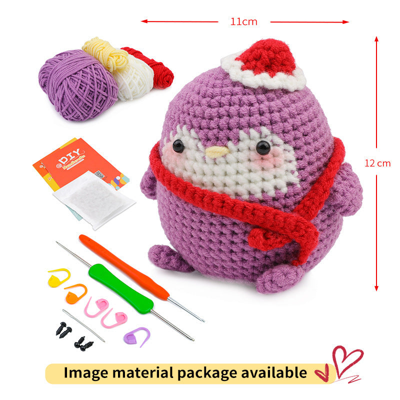 Crochet Material Package – Handmade Doll DIY Knitted Crochet Kit 🧶🐾