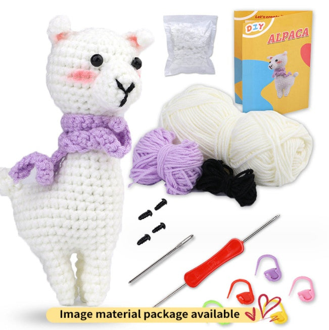 Crochet Material Package – Handmade Doll DIY Knitted Crochet Kit 🧶🐾