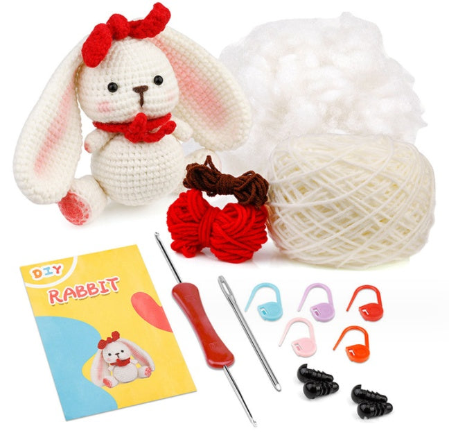 Crochet Material Package – Handmade Doll DIY Knitted Crochet Kit 🧶🐾