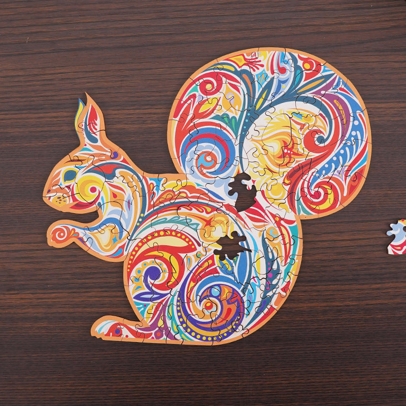 Animal-Shaped Wooden Puzzles | DIY Wooden Puzzle Gifts for Kids & Adults 🦊🦁