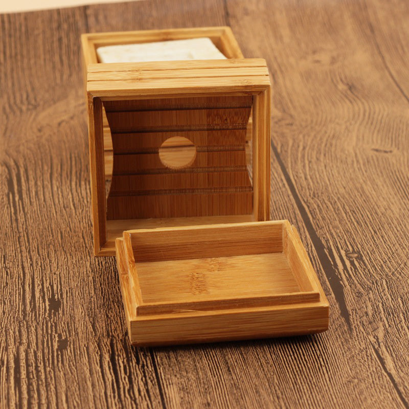 Bamboo Wood Soap Holder | Natural Lotus Soap Box