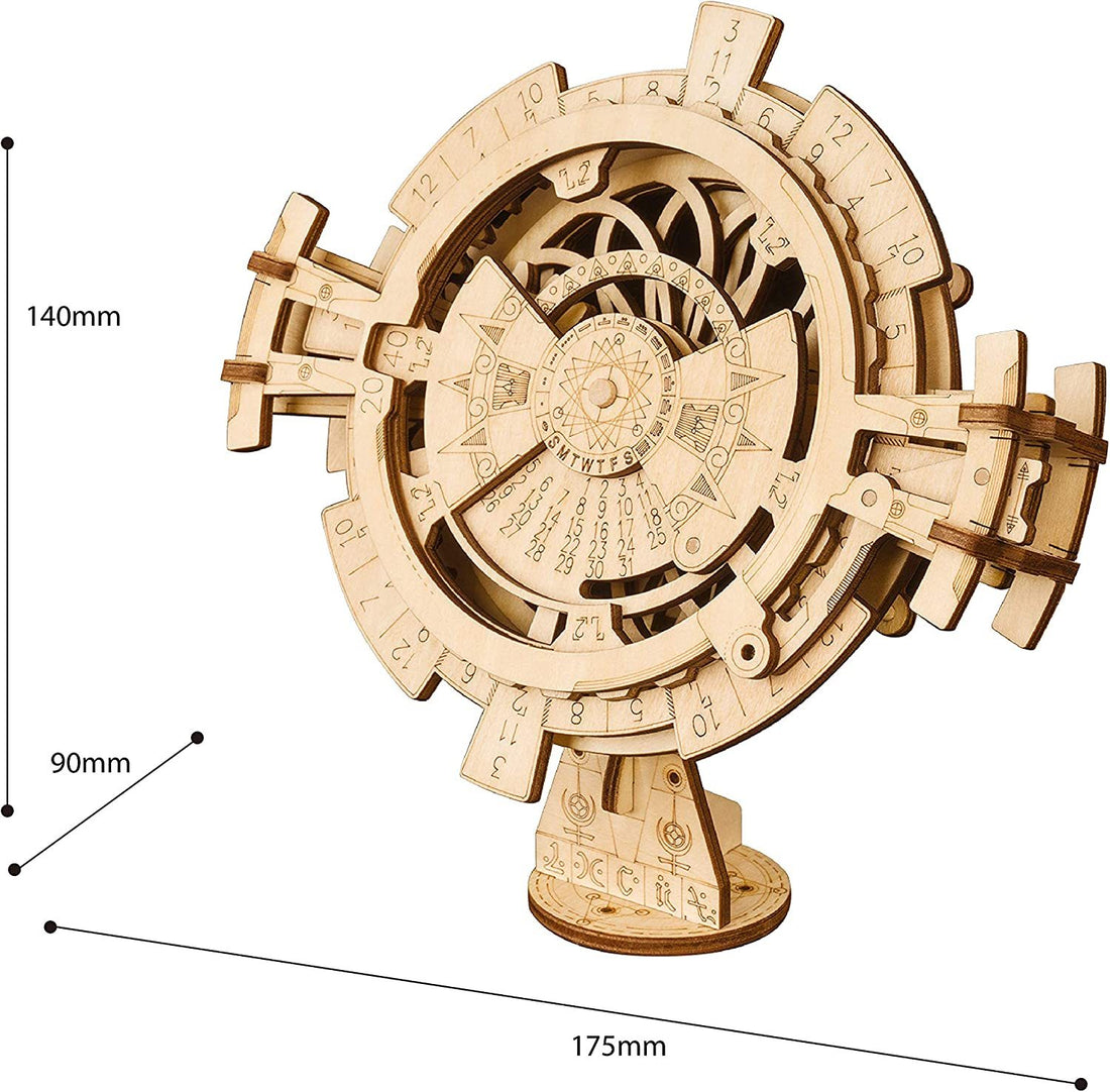 ROKR DIY 3D Wooden Puzzle Perpetual Calendar Kit