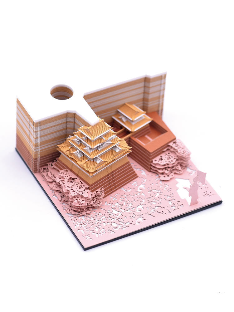 Memo Pad Nagoya Castle Tenshukaku Architectural Paper Sculpture Model