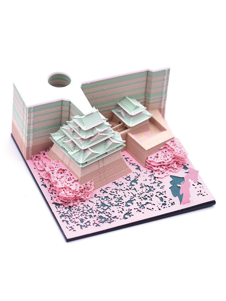 Memo Pad Nagoya Castle Tenshukaku Architectural Paper Sculpture Model