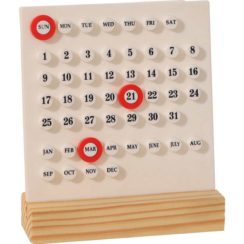 Wannian Wooden Ring Acrylic Calendar