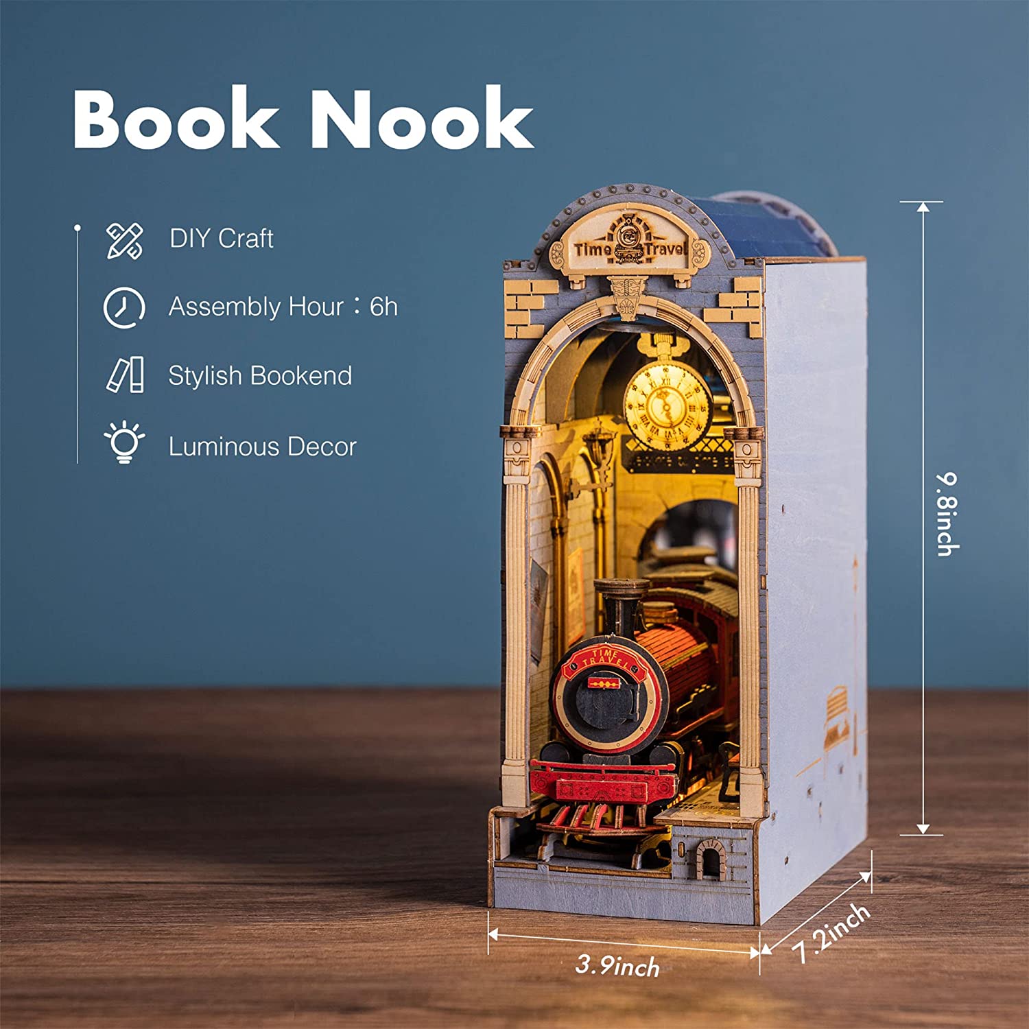 Rolife Sakura Densya Book Nook DIY Wooden Miniature – TGB01