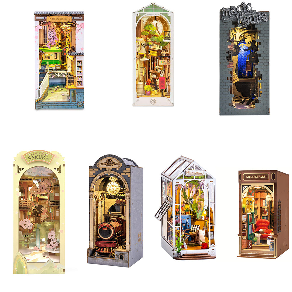 Rolife Sakura Densya Book Nook DIY Wooden Miniature – TGB01