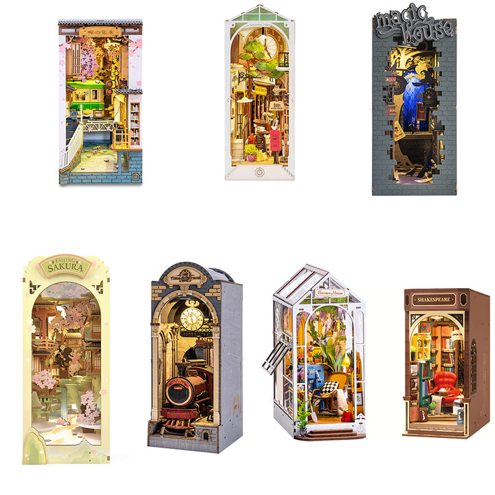 Rolife Sakura Densya Book Nook DIY Wooden Miniature – TGB01