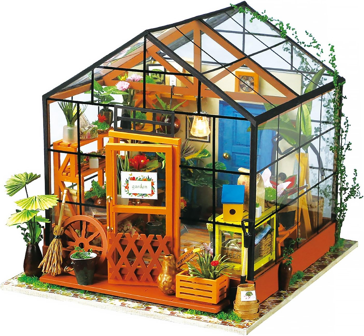 ROBOTIME Miniature Dollhouse Kits DG102-DG109 – DIY Wooden Model Craft