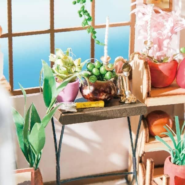 Rolife Emily’s Flower Shop Miniature House – DIY Wooden Kit