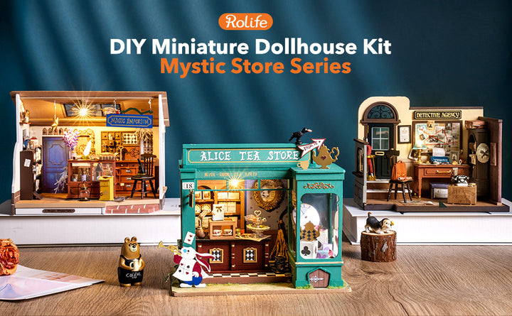 ROBOTIME Mystic Archives Miniature Dollhouse – DIY 3D Craft Kit