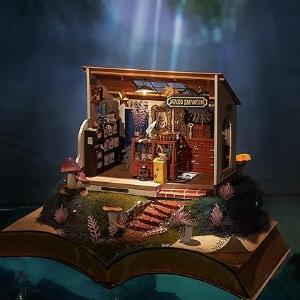 ROBOTIME Mystic Archives Miniature Dollhouse – DIY 3D Craft Kit