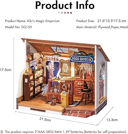 ROBOTIME Mystic Archives Miniature Dollhouse – DIY 3D Craft Kit
