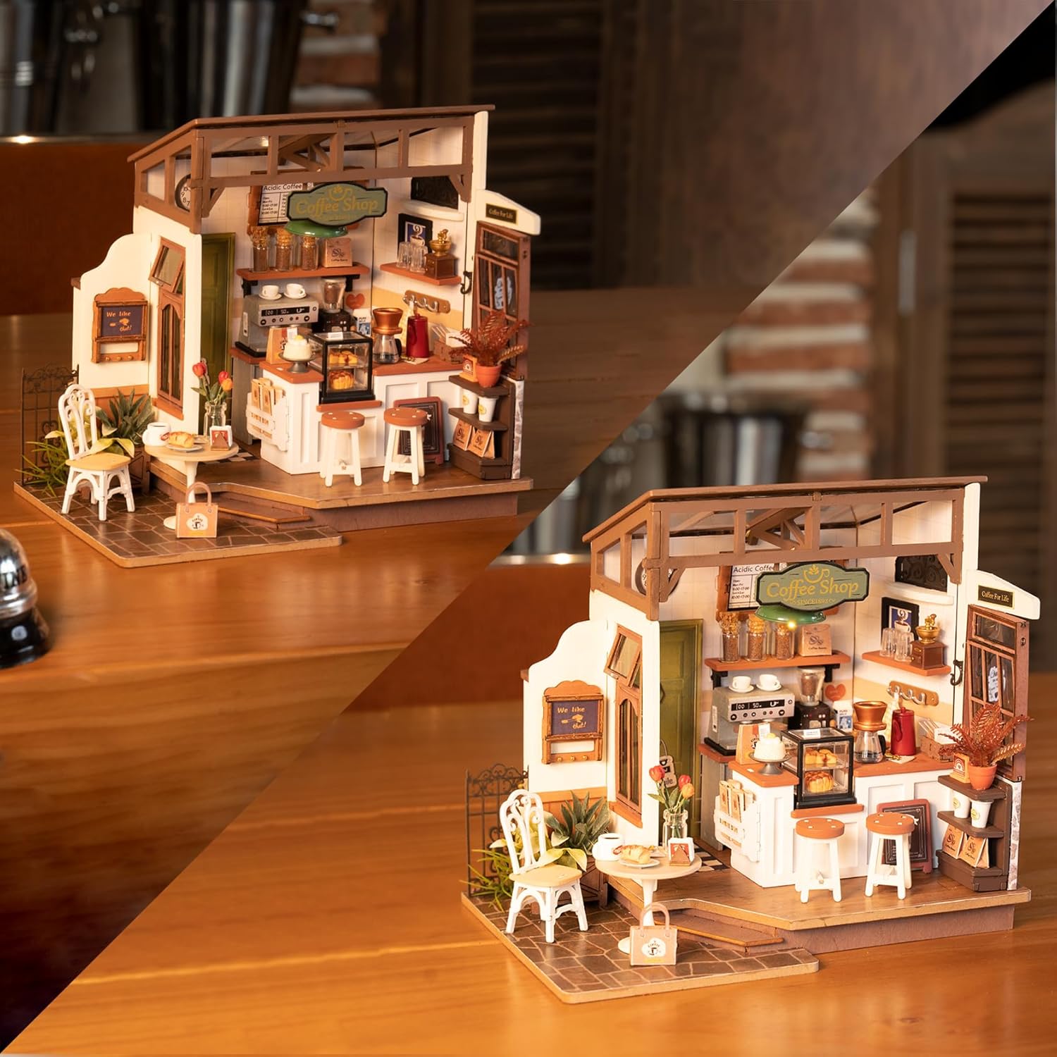Rolife No.17 Café Miniature House DIY Kit with LED – DG162
