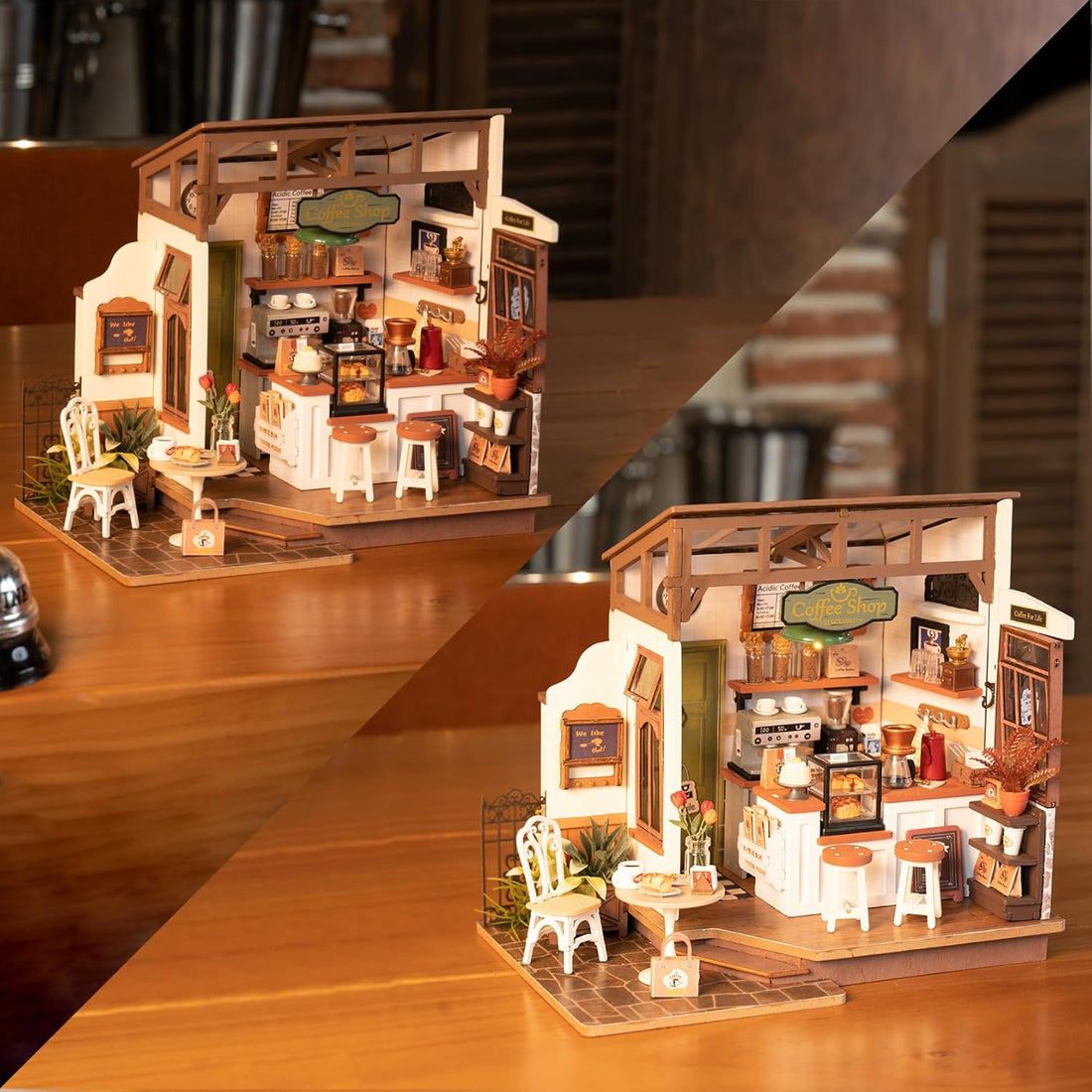 Rolife No.17 Café Miniature House DIY Kit with LED – DG162