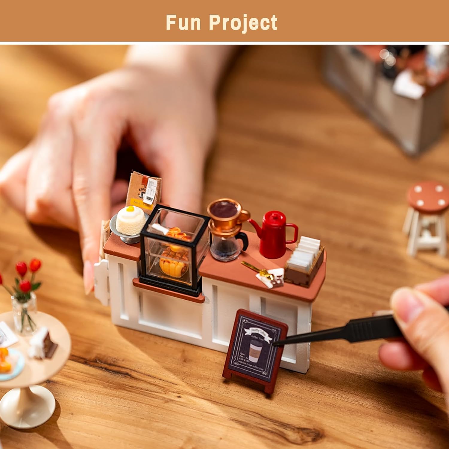 Rolife No.17 Café Miniature House DIY Kit with LED – DG162