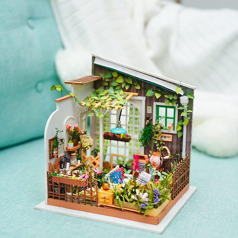 ROBOTIME Miniature Dollhouse Kits DG102-DG109 – DIY Wooden Model Craft