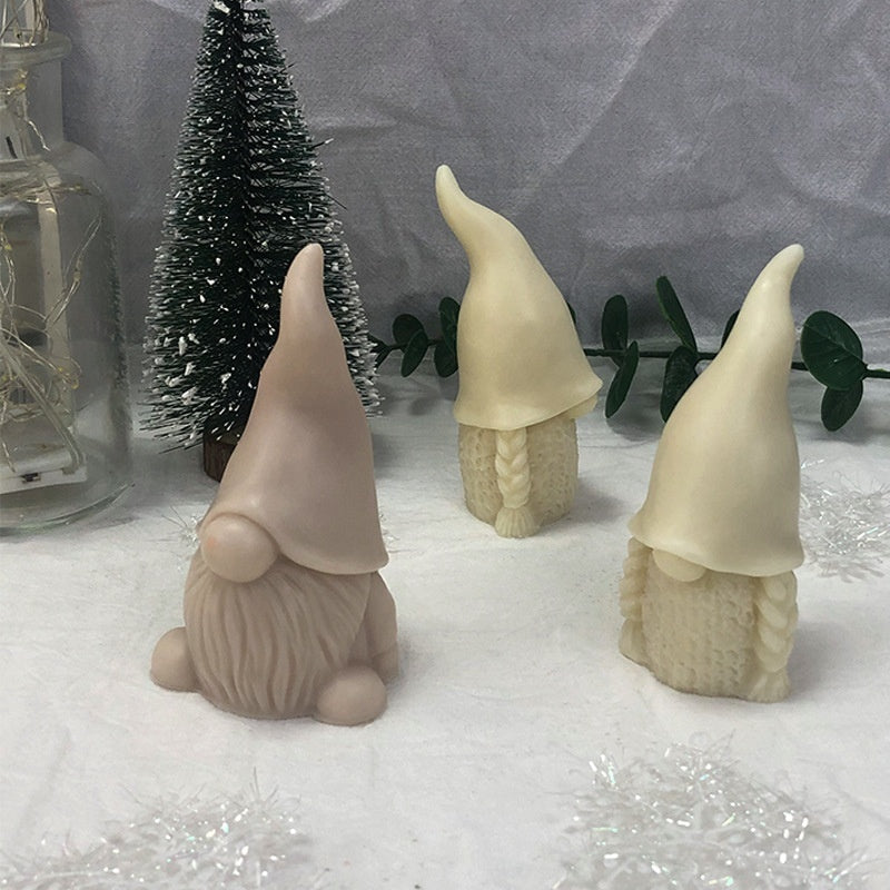 3D Faceless Santa Claus Aromatherapy Candle Silicone Mold