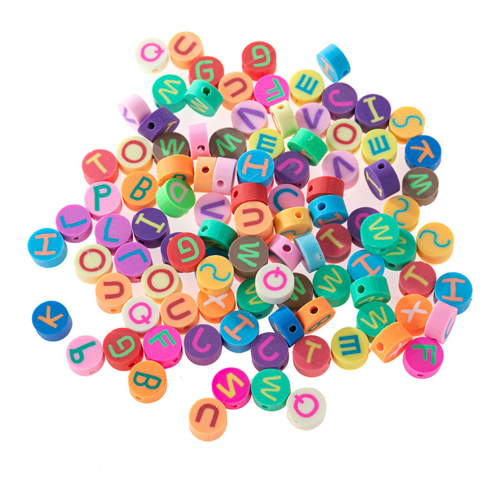 DIY Bracelet Kit with Colorful Alphabet Beads