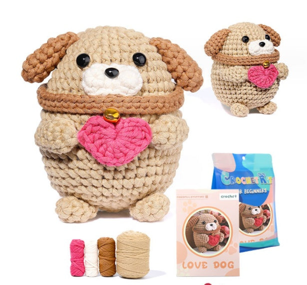 Crochet Material Package – Handmade Doll DIY Knitted Crochet Kit 🧶🐾