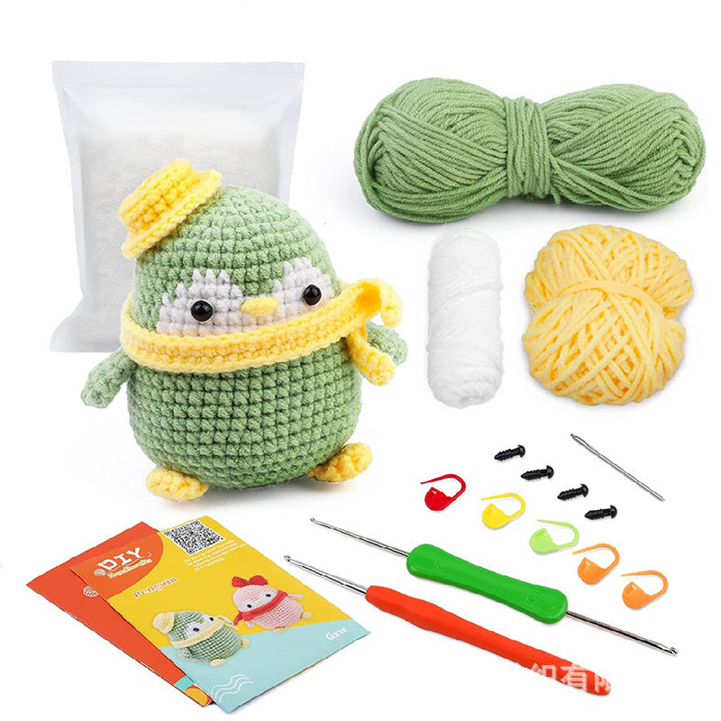 Crochet Material Package – Handmade Doll DIY Knitted Crochet Kit 🧶🐾