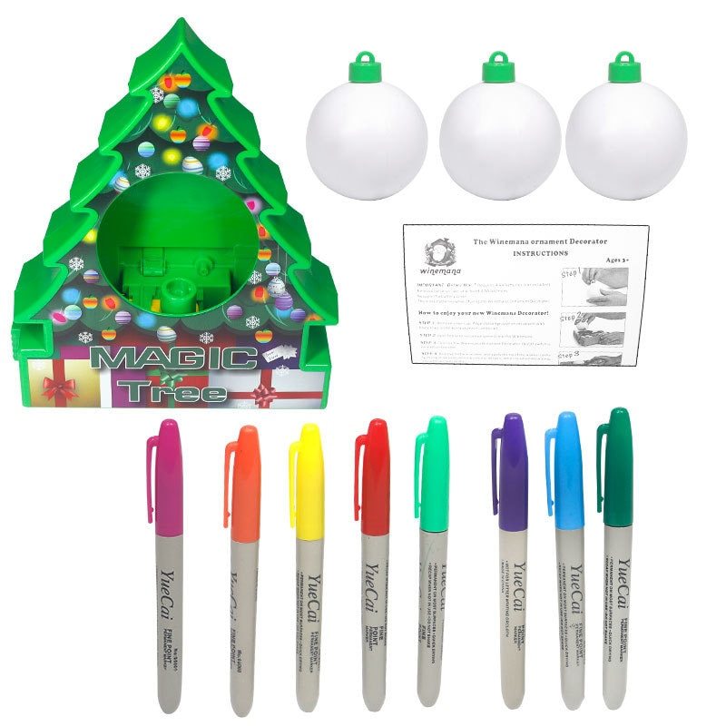 DIY Electric Christmas Tree – Handmade Painted Ball Toy