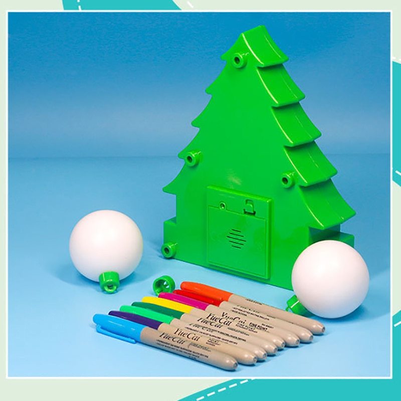 DIY Electric Christmas Tree – Handmade Painted Ball Toy