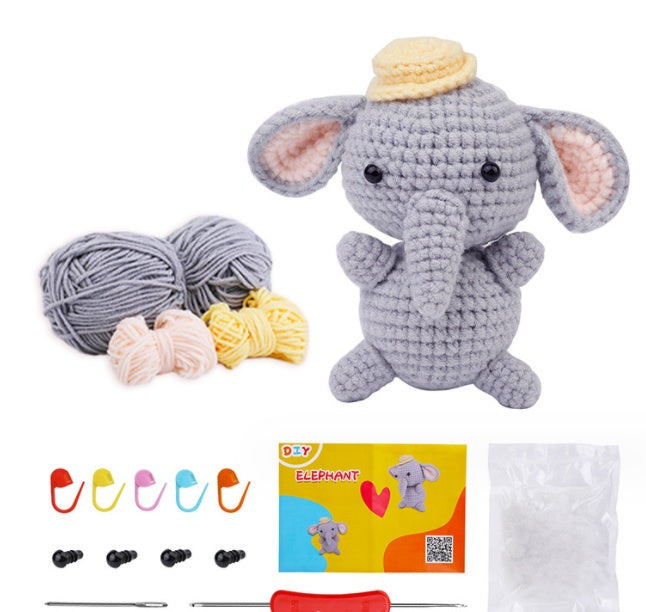 Crochet Material Package – Handmade Doll DIY Knitted Crochet Kit 🧶🐾