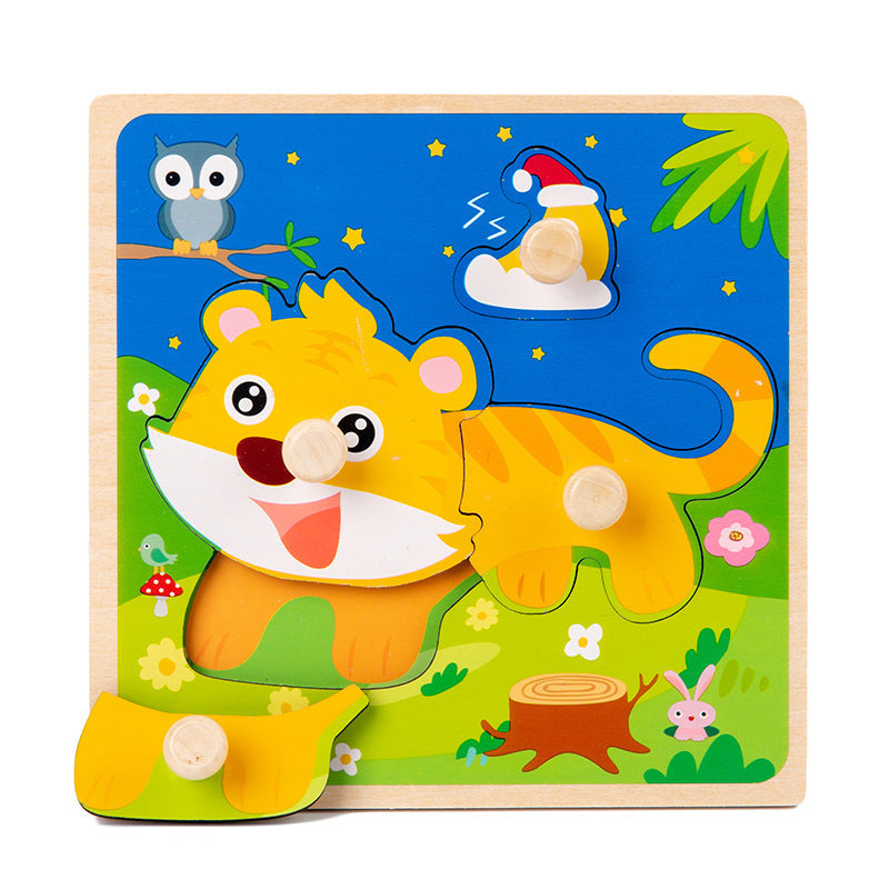 ZYL01 Wooden Cartoon 3D Puzzle Toys