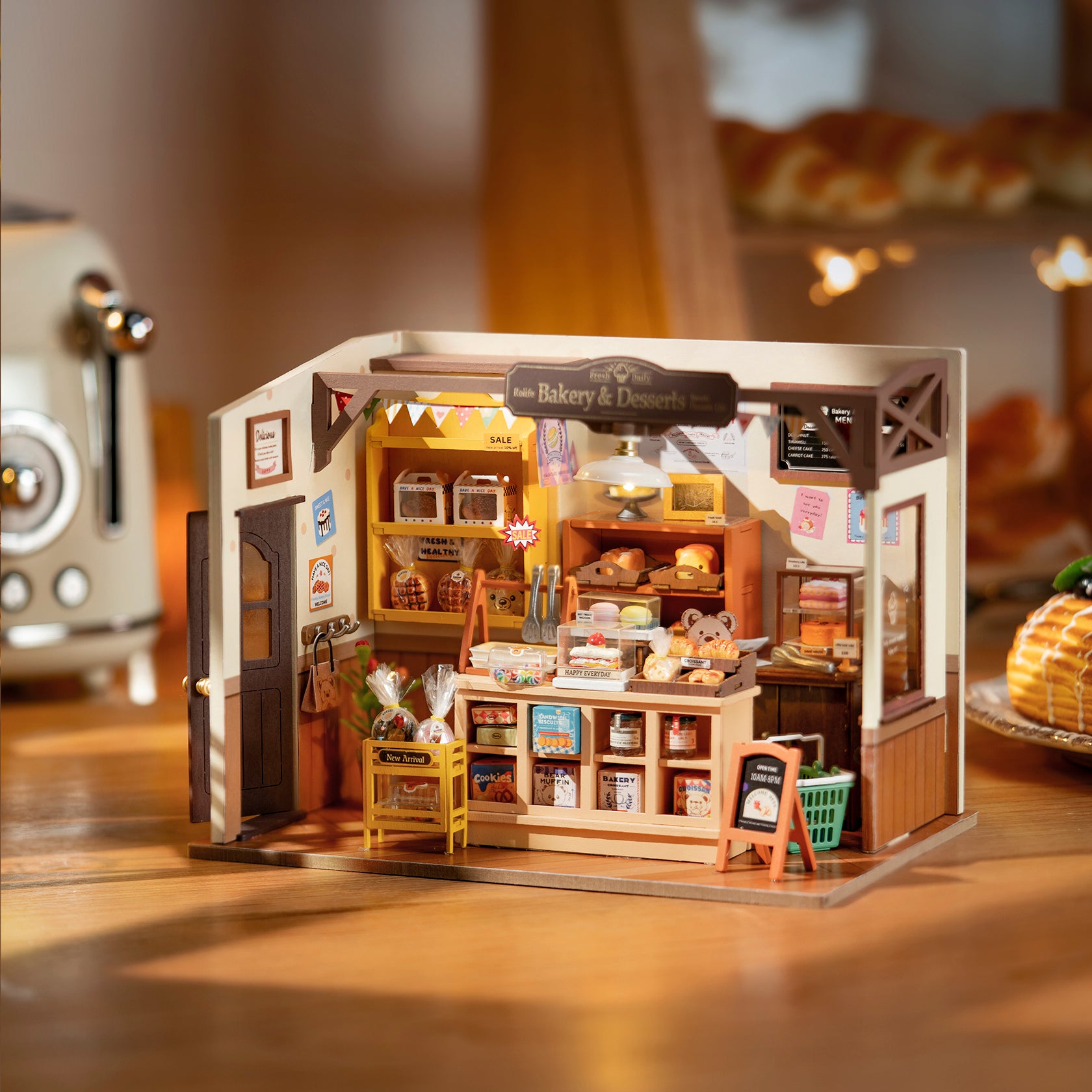 Rolife Becka's Baking House Miniature DIY Kit – 3D Wooden Toy