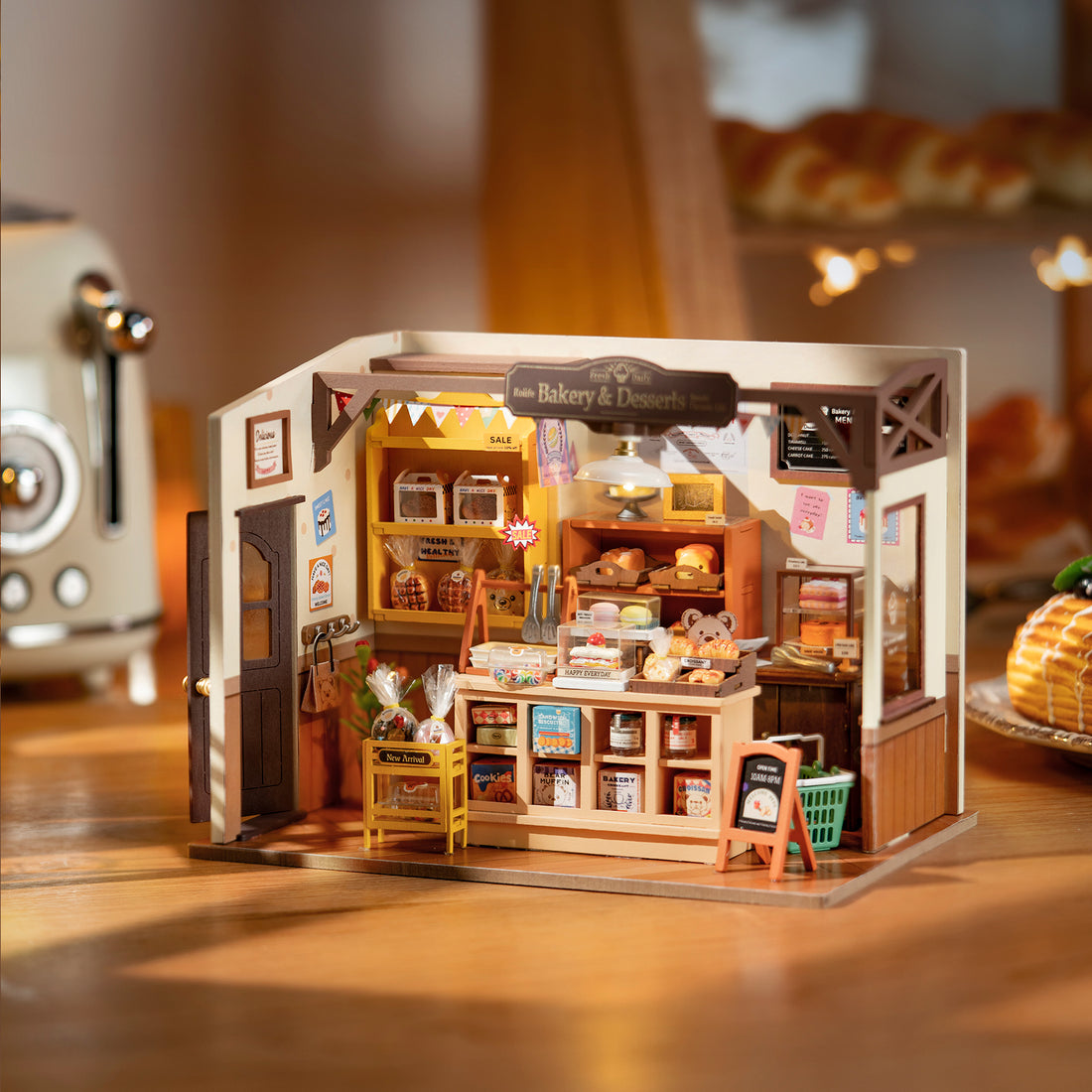 Rolife Becka's Baking House Miniature DIY Kit – 3D Wooden Toy