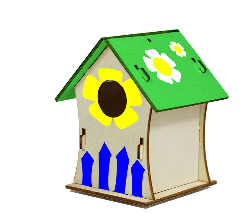 DIY Wooden Birdhouse Playset For Kids