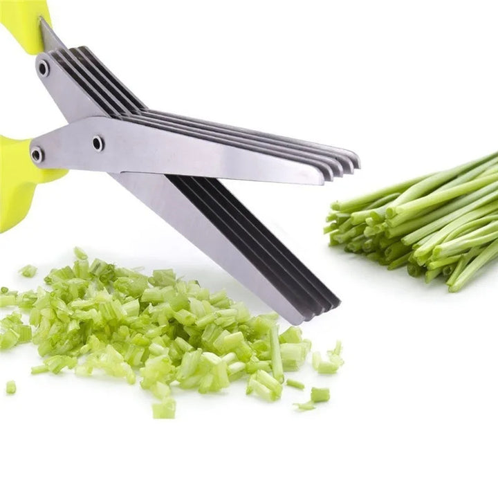 Multi-functional Multi-layer Green Onion Scissors