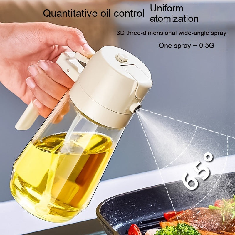 470ML Olive Oil Sprayer Dispenser | 2-in-1 Glass Cooking Spray Bottle