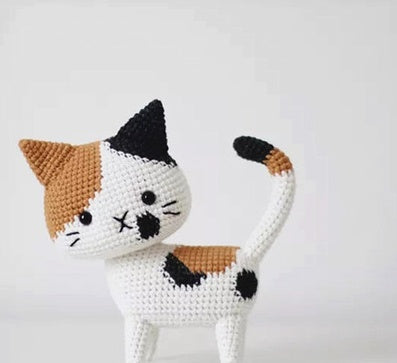 Yarn Crochet Cute Little Cat Material Bag