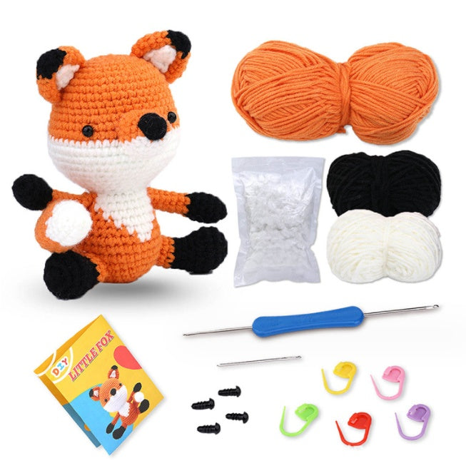 Crochet Material Package – Handmade Doll DIY Knitted Crochet Kit 🧶🐾